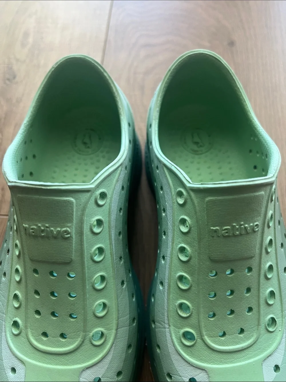 Native Kids Water Shoes in Mint Green